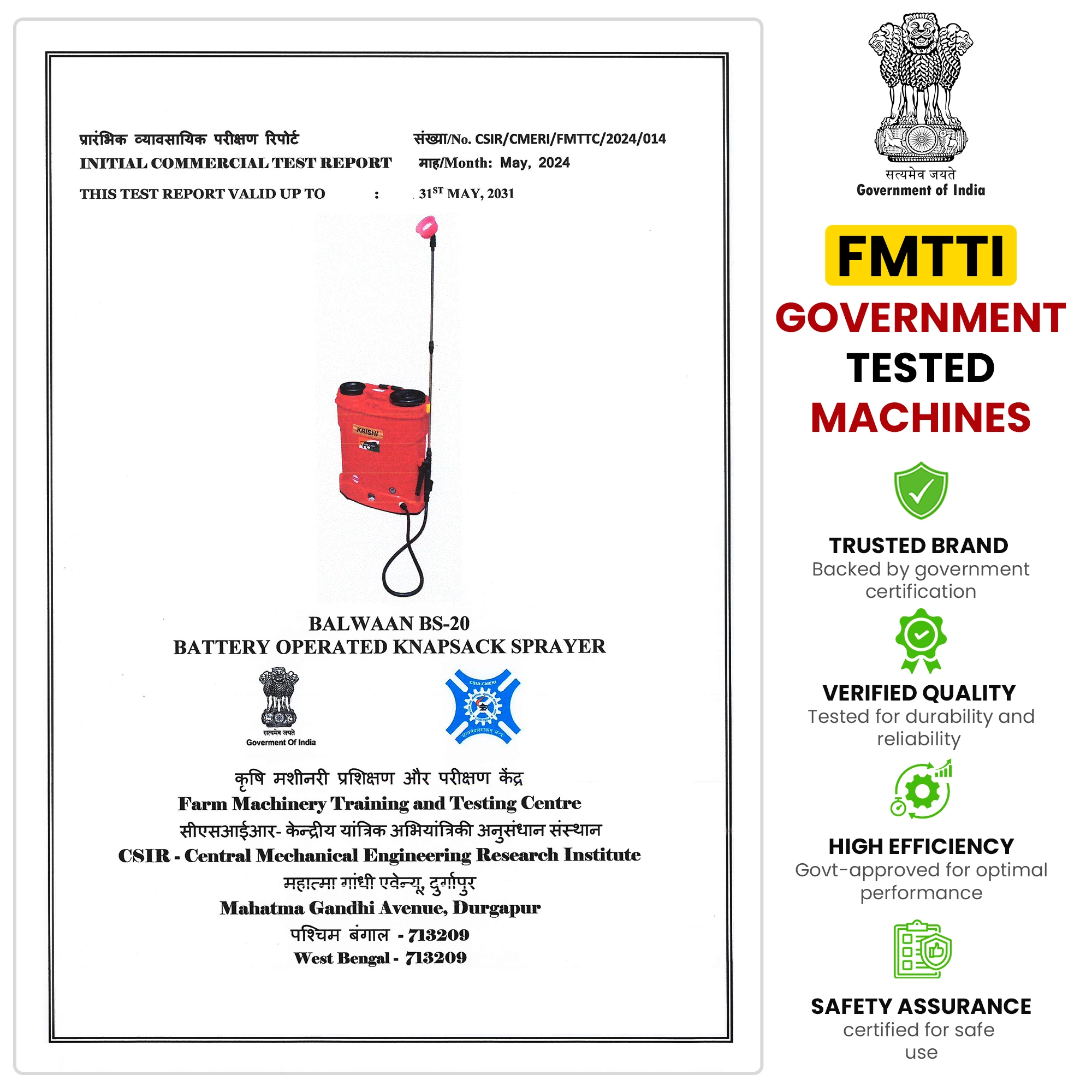 Single Motor Battery Sprayer bs-20-FMTTI